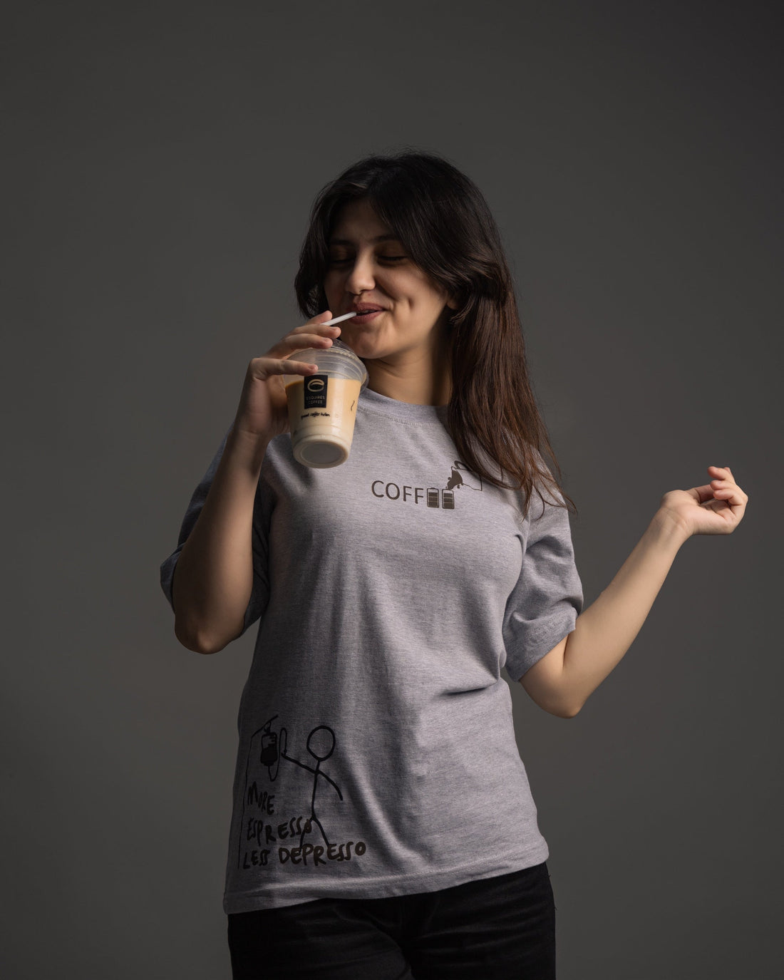 Coffee Culture oversized graphic tee by Elzari