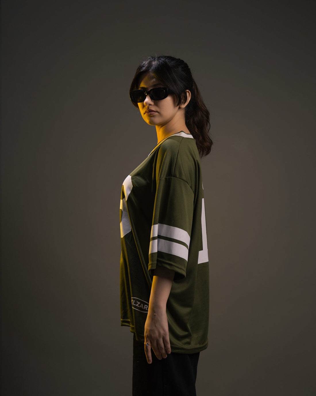 OG 18 green oversized basketball jersey by Elzari