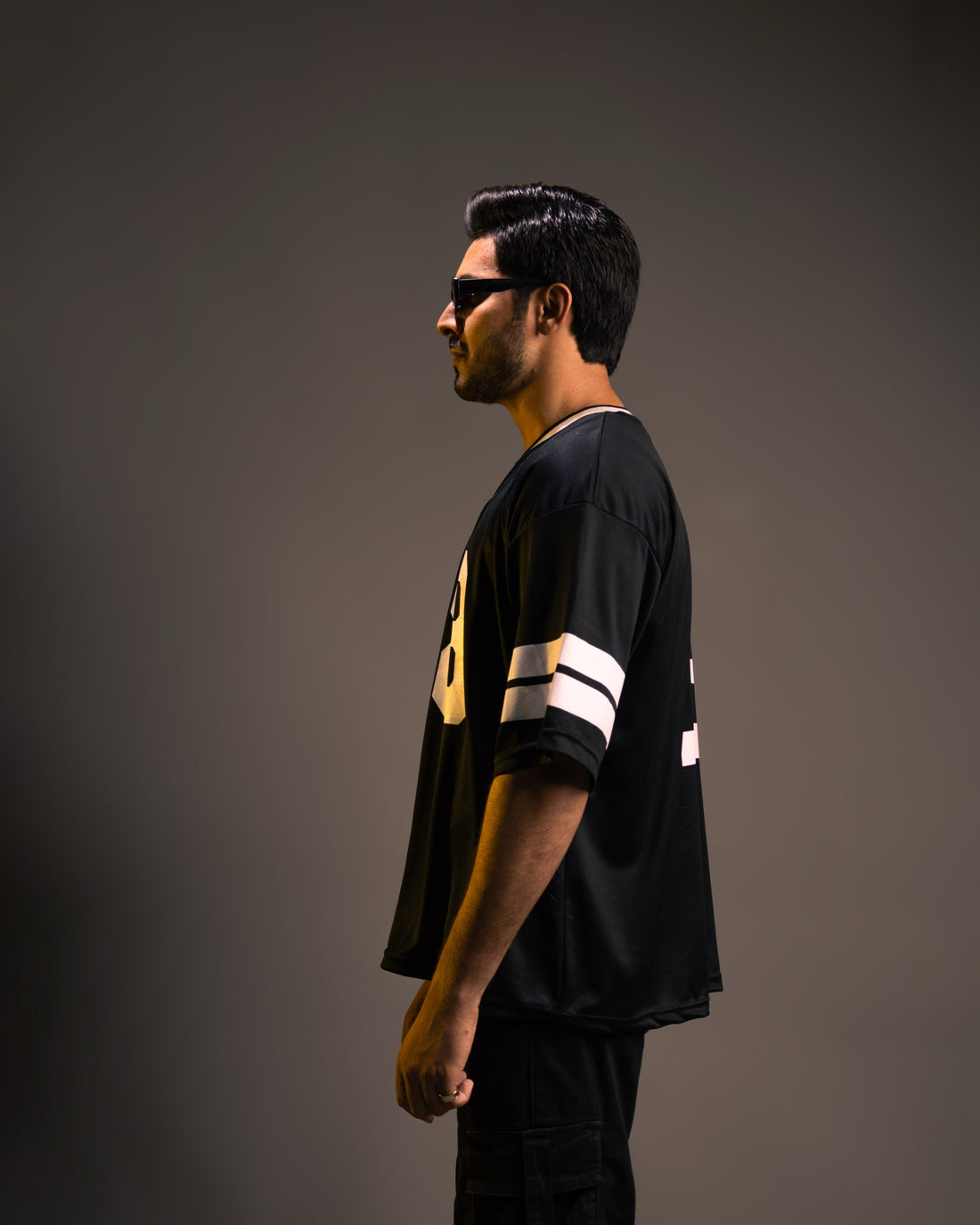 OG 18 black oversized basketball jersey by Elzari