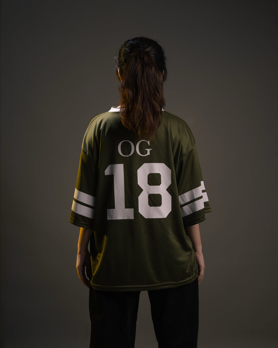 OG 18 green oversized basketball jersey by Elzari