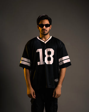 OG 18 black oversized basketball jersey by Elzari