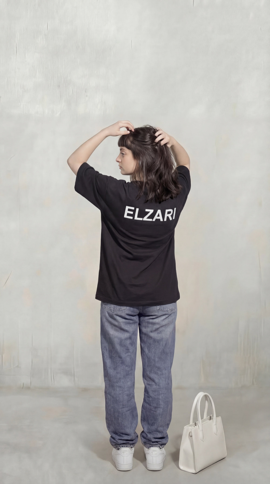 The Wildfire embroidered oversized drop-shoulder tee by Elzari