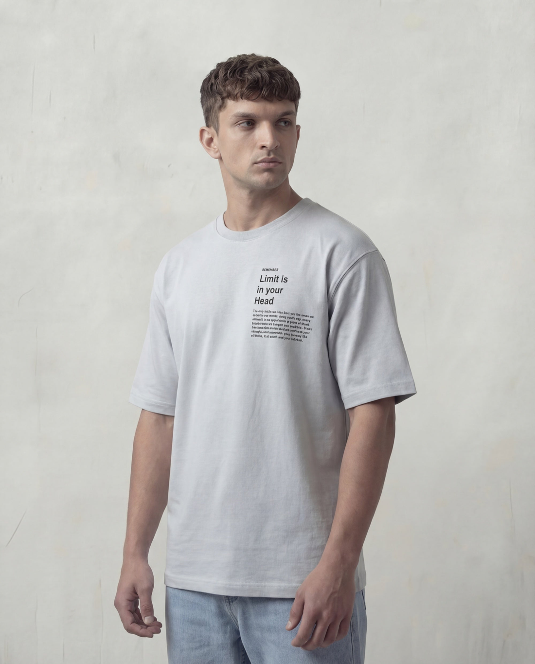 Limit Is In Your Head oversized statement tee by Elzari