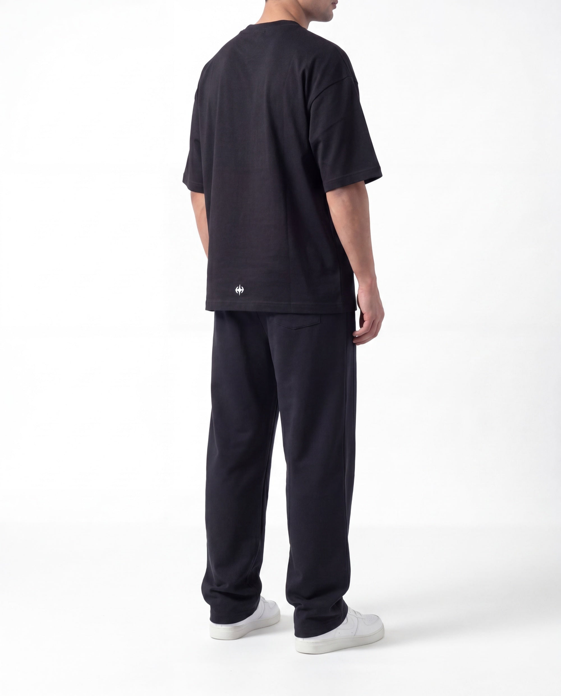 Blanks black tee and baggy trouser bundle by Elzari