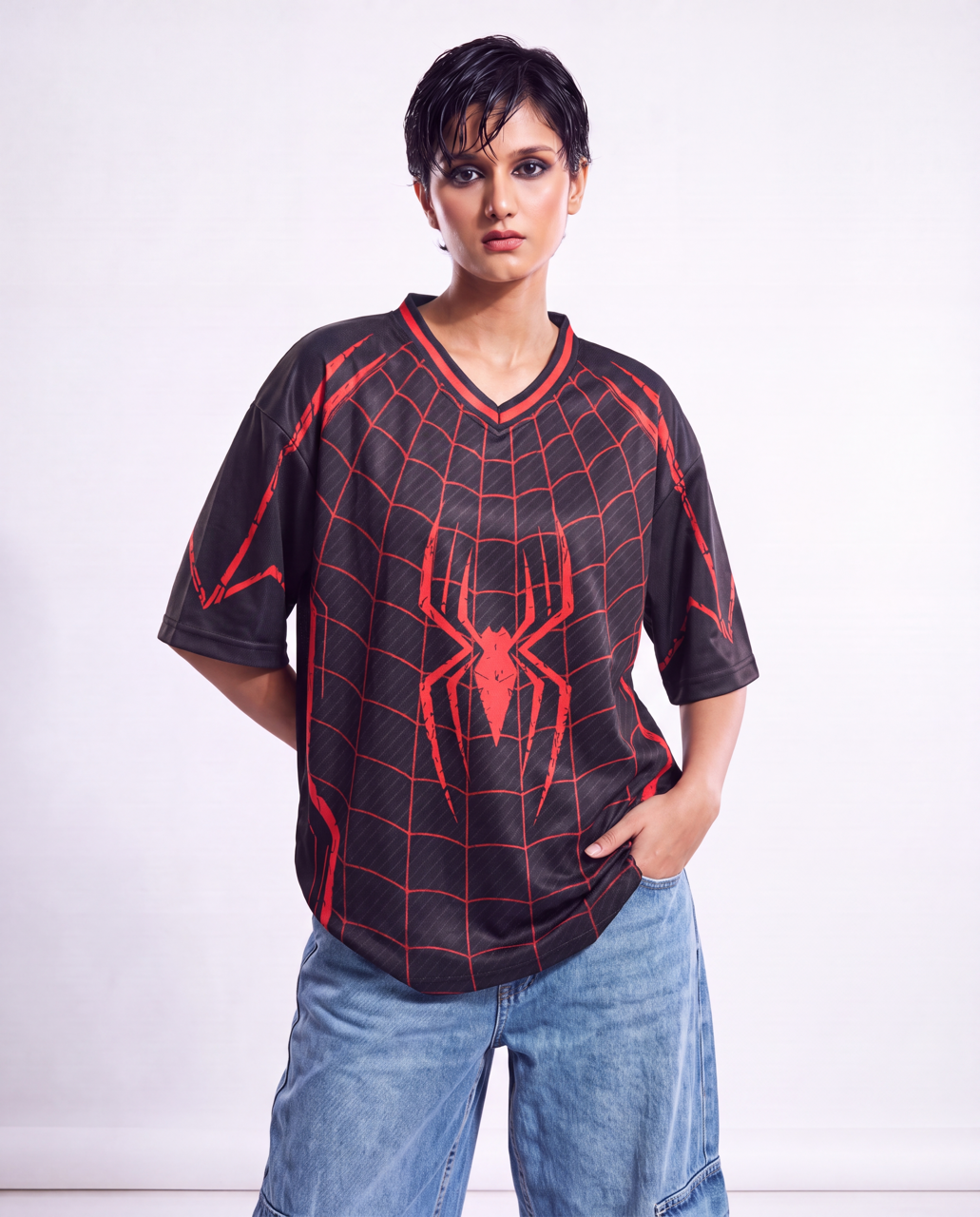 Unisex Spiderman - Drop Shoulder Jersey