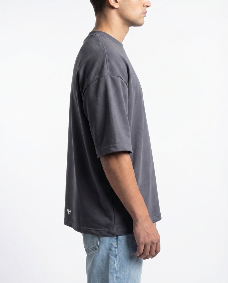 Blanks Drop Tee - Dark Grey