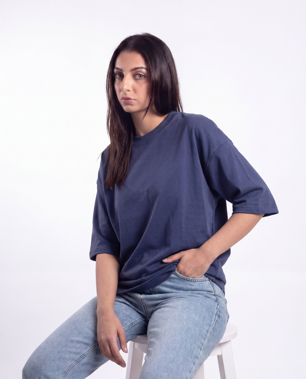 Blanks Drop Tee - Blue