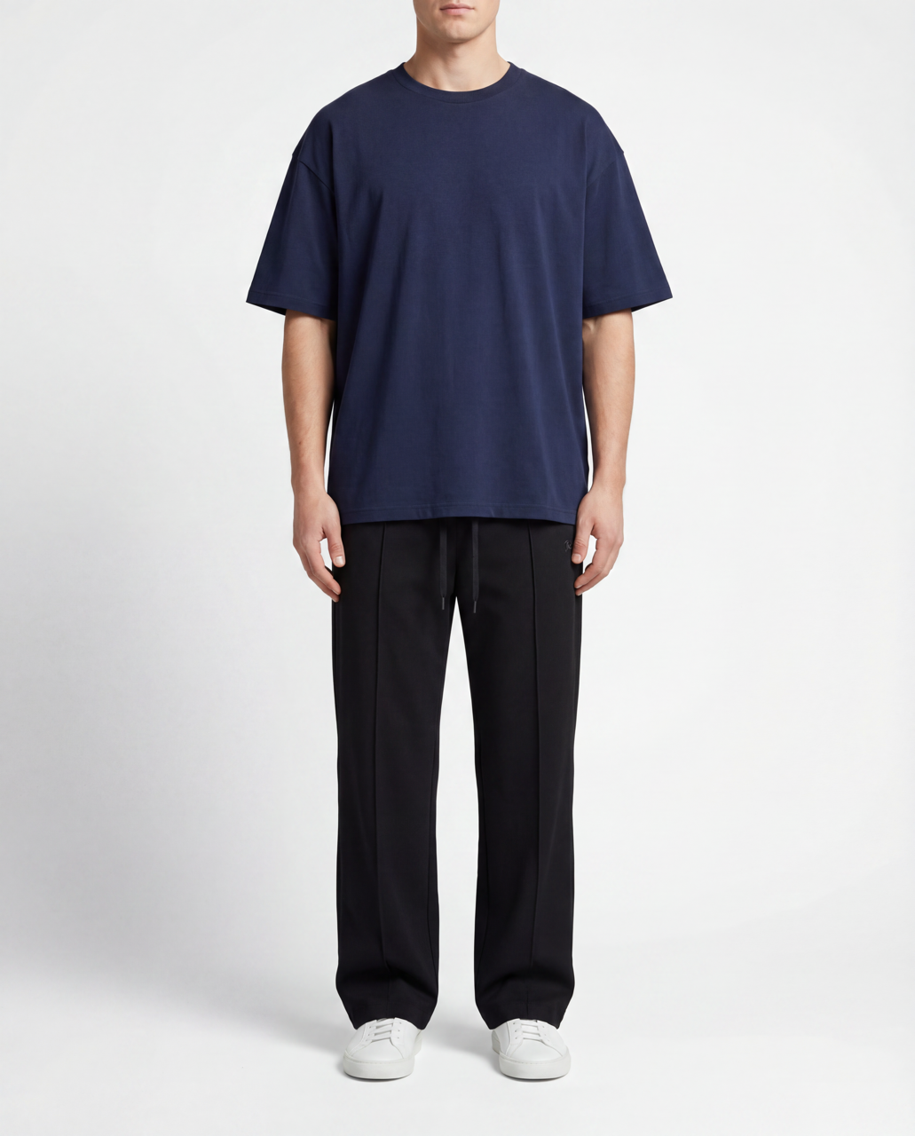Blanks Blue Drop Tee + Baggy Trouser