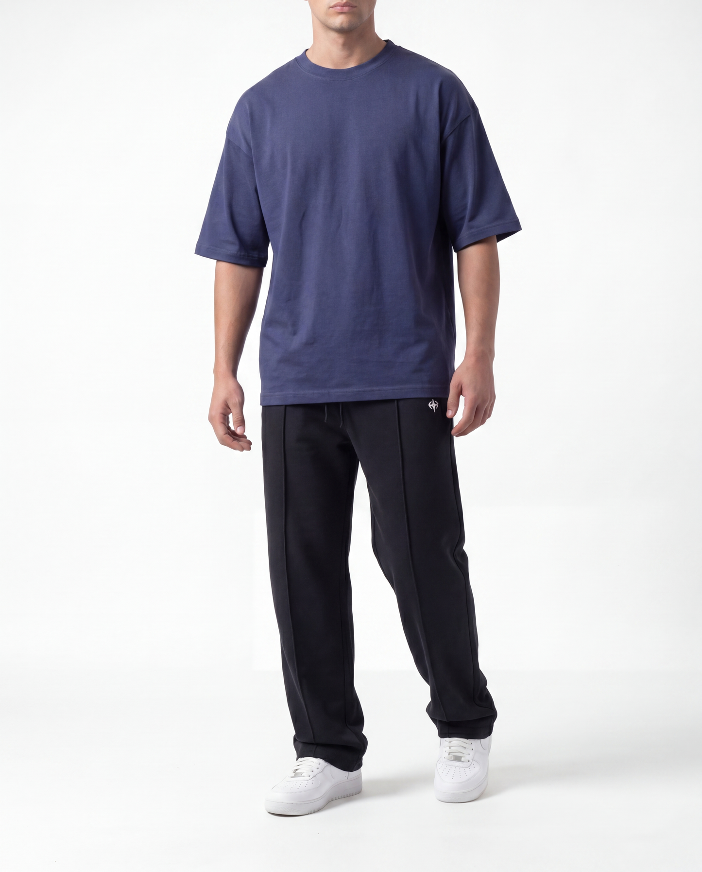 Blanks Blue Drop Tee + Baggy Trouser
