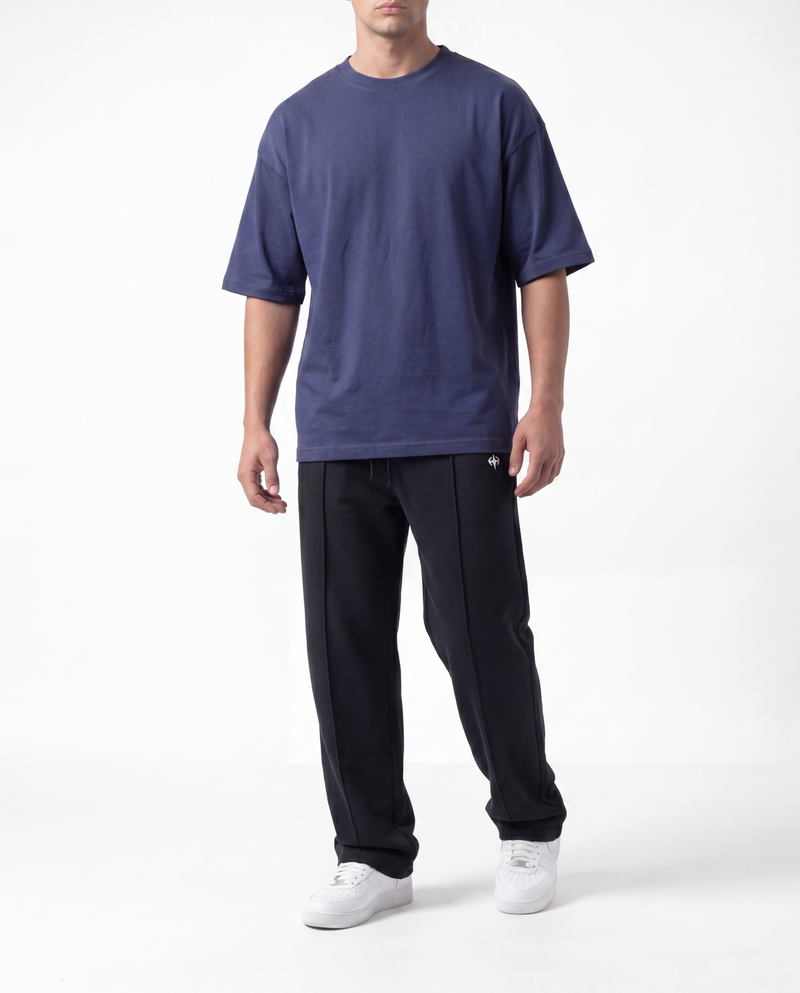 Blanks Blue Drop Tee + Baggy Trouser
